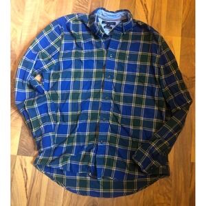 Mens M Tommy Hilfiger Plaid LS Shirt